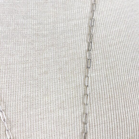 CANVAS | Paperclip Chain 2 in 1 Mask Necklace in Silver - Picture 3 of 7